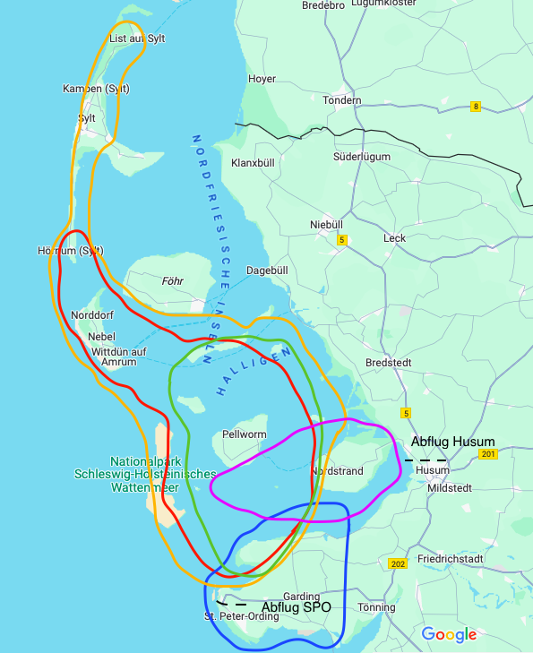 Ihr Rundflug über das Wattenmeer direkt bei uns